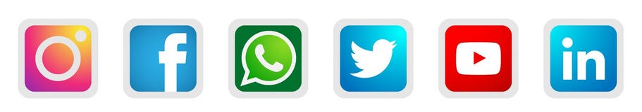 Fije de vector social popular del elemento del linkedln de Instagram Facebook Twitter YouTube WhatsApp de los iconos de los logot libre illustration Fije de vector social popular del elemento del linkedln de Instagram Facebook Twitter YouTube WhatsApp de los iconos de los logot libre illustration