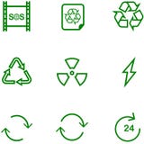 Fije el icono reciclan, los ajustes para diverso diseño libre illustration Fije el icono reciclan, los ajustes para diverso diseño libre illustration