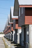 Fileira das casas imagens de stock Fileira das casas imagens de stock