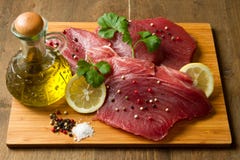 Filet de thon frais image stock Filet de thon frais image stock
