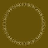 Filigree lace patterns, luxurious art deco design. Golden circle frame on dark golden background. Embossed patterns with royalty free illustration Filigree lace patterns, luxurious art deco design. Golden circle frame on dark golden background. Embossed patterns with royalty free illustration