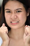 Filipina Person fou photographie stock libre de droits Filipina Person fou photographie stock libre de droits
