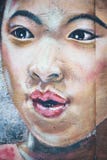 Fille de Chinois d'art de rue illustration libre de droits Fille de Chinois d'art de rue illustration libre de droits