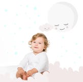 Fille mignonne d'enfant en bas âge photographie stock Fille mignonne d'enfant en bas âge photographie stock
