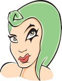 Fille punk illustration libre de droits Fille punk illustration libre de droits
