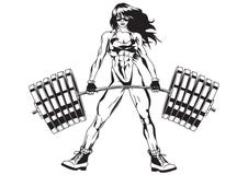 fille sportive Image stock fille sportive Image stock