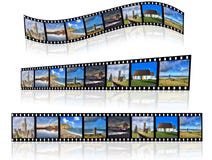 Filmstrip In A Different Perspective. Stock Photo