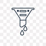 Filtervektorikone lokalisiert auf transparentem Hintergrund, lineare FI lizenzfreie abbildung Filtervektorikone lokalisiert auf transparentem Hintergrund, lineare FI lizenzfreie abbildung