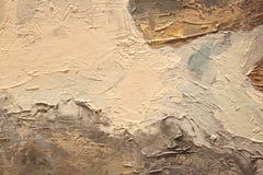 Fin de peinture à l'huile vers le haut de texture avec des courses de brosse