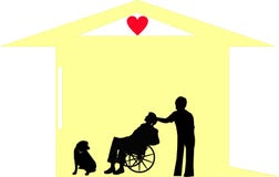 Final Days Together With Dignity, In Their Home! Stock Photos Final Days Together With Dignity, In Their Home! Stock Photos