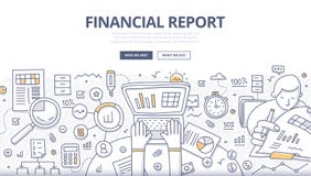 Financial Report Doodle Concept