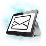 Financiënconcept: E-mail op de computer van tabletpc Royalty-vrije Stock Fotografie Financiënconcept: E-mail op de computer van tabletpc Royalty-vrije Stock Fotografie