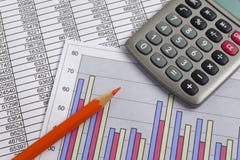 Finansaffärsberäkning Arkivbild Finansaffärsberäkning Arkivbild
