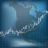 Finanzas y economía de Norteamérica ilustración del vector Finanzas y economía de Norteamérica ilustración del vector