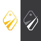 Finança Logo Vetora da estrela do ouro ilustração royalty free Finança Logo Vetora da estrela do ouro ilustração royalty free