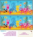 Find the differences visual puzzle vector illustration Find the differences visual puzzle vector illustration