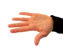 Finger numbers 5 Stock Image Finger numbers 5 Stock Image