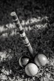The Finish Pole in Croquet Stock Photo The Finish Pole in Croquet Stock Photo