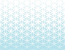 Fiore blu di pendenza della geometria sacra astratta del modello del semitono di vita royalty illustrazione gratis Fiore blu di pendenza della geometria sacra astratta del modello del semitono di vita royalty illustrazione gratis