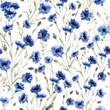 Fiori blu royalty illustrazione gratis Fiori blu royalty illustrazione gratis