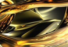 Fios dourados 01 ilustração royalty free Fios dourados 01 ilustração royalty free