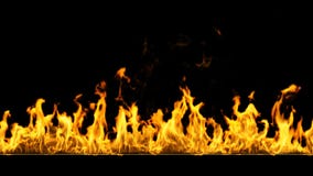 Fire Burning In The Fireplace Loop Stock Video Stock Footage