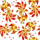 Fire - bird seamless pattern vector illustration Fire - bird seamless pattern vector illustration
