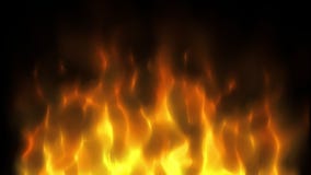 Fire on Black Background. Digital Animation Stock Video - Video of bonfire,  burn: 168550977
