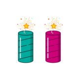 Fire cracker firework for festival vector design. Happy Diwali stock illustration Fire cracker firework for festival vector design. Happy Diwali stock illustration