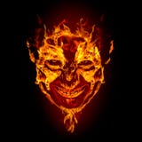 Fire Devil Face Stock Image Fire Devil Face Stock Image