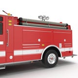 Fire Engine isolated on white. 3D illustration Royalty Free Stock Image Fire Engine isolated on white. 3D illustration Royalty Free Stock Image