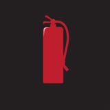 Fire extinguisher signs red icon vector illustration royalty free illustration Fire extinguisher signs red icon vector illustration royalty free illustration
