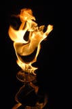 Fire In Glass Stock Photos
