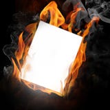 Fire photo frame stock photos Fire photo frame stock photos