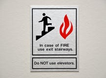 Fire Warning Sign Stock Photography