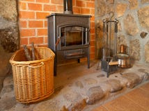 Fireplace and tools