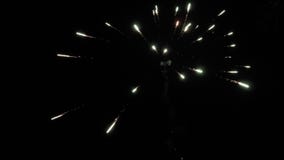 Firework on night sky on new years eve