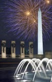 Fireworks over Washington Monument, DC, at Night Stock Image Fireworks over Washington Monument, DC, at Night Stock Image