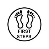 first steps icon isolated on white background stock illustration first steps icon isolated on white background stock illustration