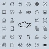 a fish outline icon. Detailed set of minimalistic line icons. Premium graphic design. One of the collection icons for websites, we royalty free illustration a fish outline icon. Detailed set of minimalistic line icons. Premium graphic design. One of the collection icons for websites, we royalty free illustration