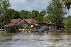 Fisherman house on Berau river, Borneo, Kalimantan