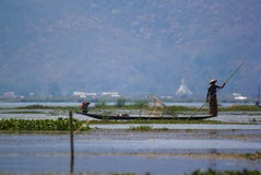 The famous fishermen of Inle Lake