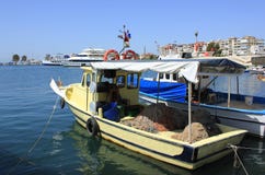 Fishing Boats And Yachts In Izmir, Turkey Stock Images
