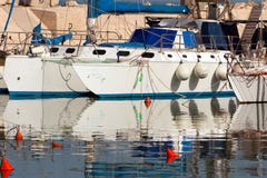 Fishing Boats On The Mediterranean Coast Stock Photo