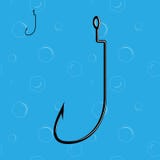 Fishing hook illustration royalty free illustration Fishing hook illustration royalty free illustration