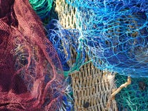 Fishing nets on the dock royalty free stock photo Fishing nets on the dock royalty free stock photo