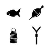 Fishing. Simple Related Vector Icons stock illustration Fishing. Simple Related Vector Icons stock illustration
