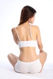 Fit healthy body of young woman in white underwear royalty free stock photo Fit healthy body of young woman in white underwear royalty free stock photo