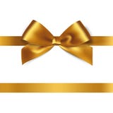 Fita brilhante do cetim do ouro no fundo branco ilustração stock Fita brilhante do cetim do ouro no fundo branco ilustração stock