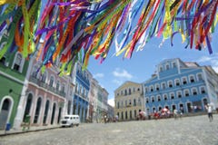 Fitas brasileiras Pelourinho Salvador Bahia Brazil do desejo imagem de stock Fitas brasileiras Pelourinho Salvador Bahia Brazil do desejo imagem de stock